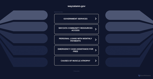 Security scan screenshot of http://wayzatamn.gov/