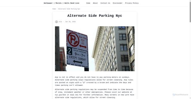 Security scan screenshot of https://demo.wallsneedlove.com/blog/alternate-side-parking-nyc