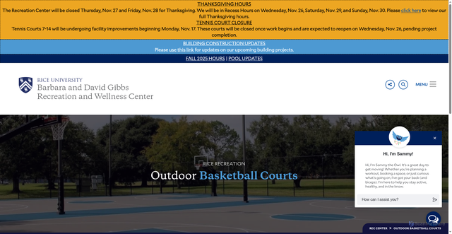 Security scan screenshot of https://recreation.rice.edu/outdoor-basketball-courts