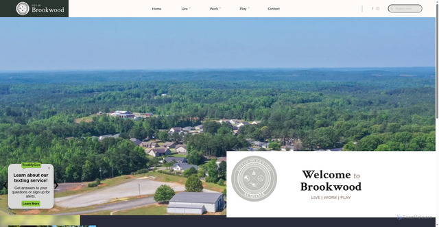 Security scan screenshot of https://www.cityofbrookwoodal.gov/