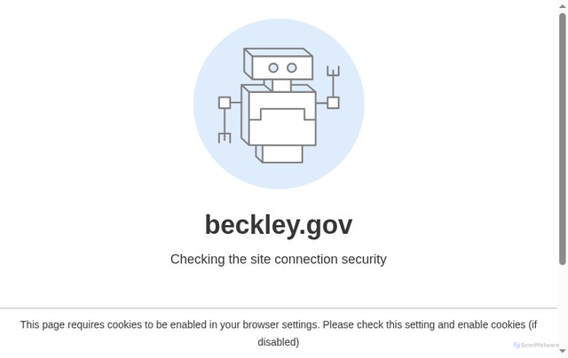 Security scan screenshot of https://beckley.gov/