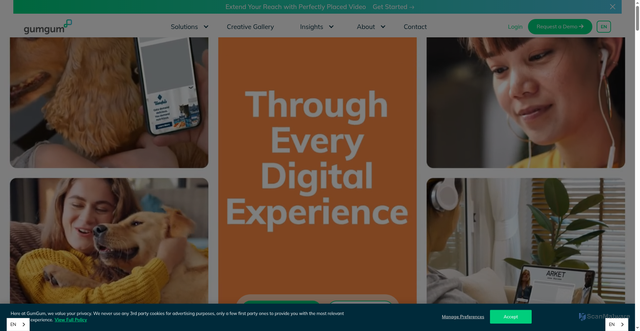 Security scan screenshot of https://gumgum.com/