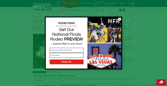 Security scan screenshot of https://www.sportstraveler.net/sports-events/rodeo/national-finals-rodeo.html