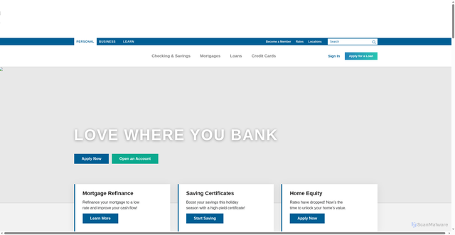 Security scan screenshot of https://www.uccu.com