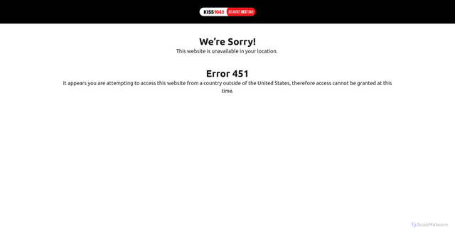 Security scan screenshot of https://www.kiss104fm.com/entertainment/final-destination/2JTSHNBHFDV323IVGEZVOXQPXM/