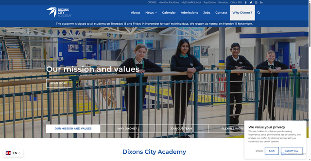 Security scan screenshot of https://www.dixonsca.com/