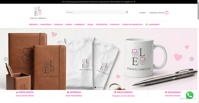 Security scan screenshot of https://eternizzelembrancas.com.br/