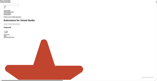 Security scan screenshot of https://ms-python.gallery.vsassets.io