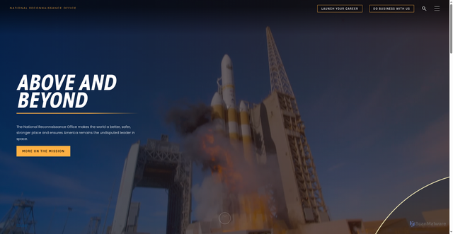 Security scan screenshot of https://www.nro.gov/