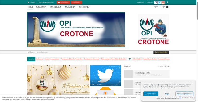 Security scan screenshot of https://opicrotone.it/