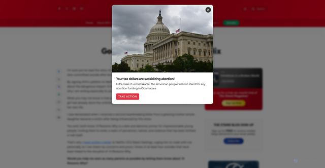 Security scan screenshot of https://afa.net/the-stand/culture/2018/10/going-head-to-head-with-netflix/