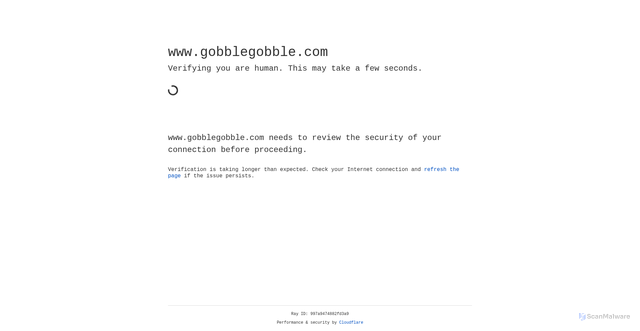 Security scan screenshot of https://www.gobblegobble.com/