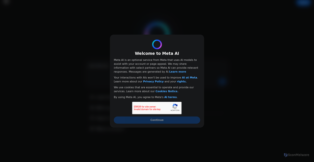 Security scan screenshot of https://meta-al-resolve.firebaseapp.com/