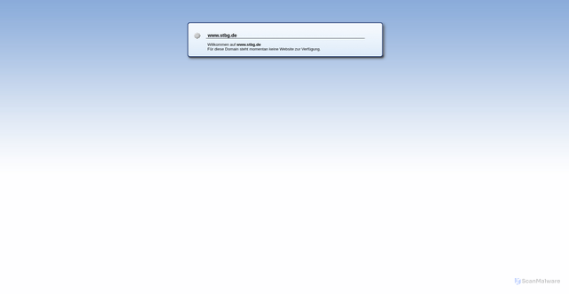 Security scan screenshot of http://www.stbg.de/
