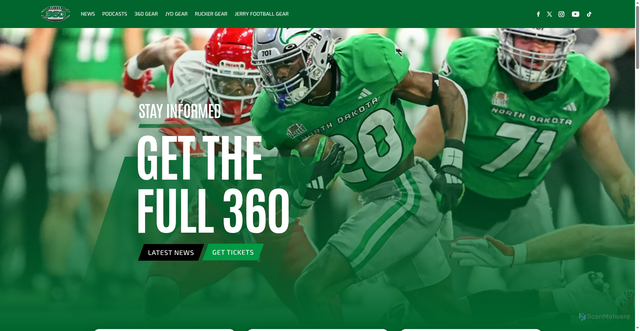 Security scan screenshot of https://undfootball360.com/