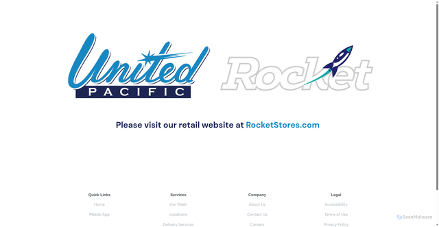 Security scan screenshot of https://unitedpacific.com