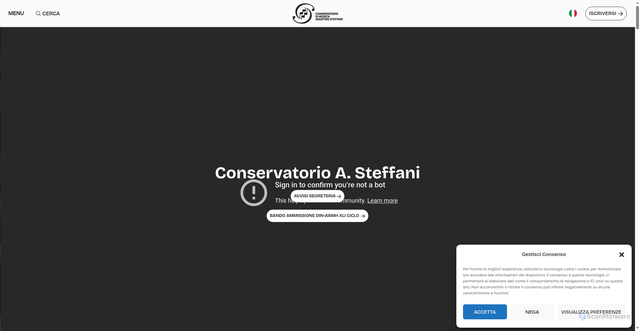Security scan screenshot of https://conscfv.it/