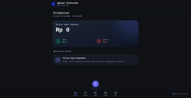 Security scan screenshot of https://qalampintarku-smart-budgeting-99gny937ct.edgeone.app/