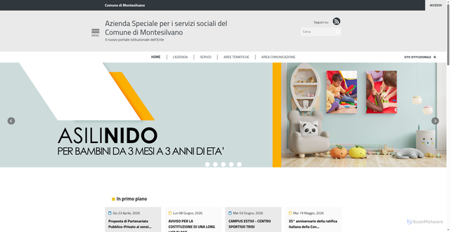 Security scan screenshot of https://www.aziendaspeciale.it