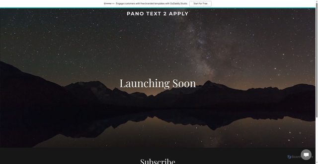 Security scan screenshot of https://panotext2apply.com