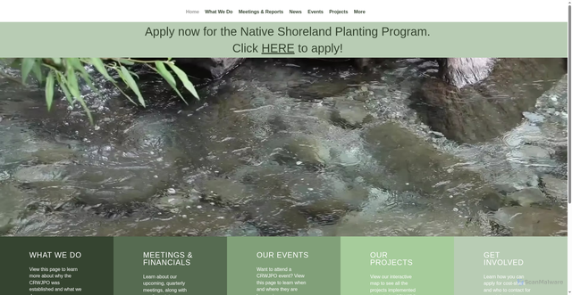 Security scan screenshot of https://www.cannonriverwatershedmn.gov/