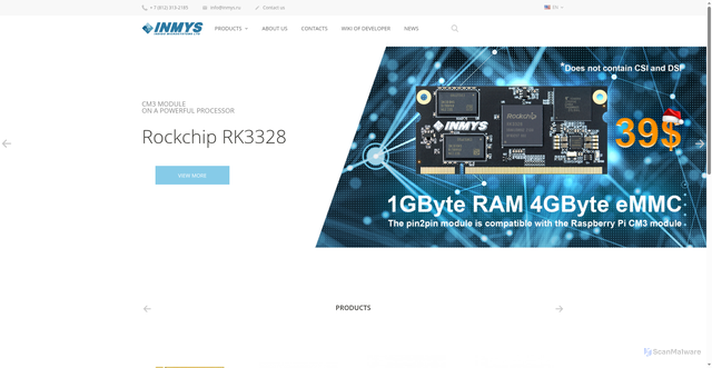 Security scan screenshot of https://inmys.ru