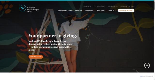 Security scan screenshot of https://www.nptrust.org