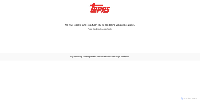 Security scan screenshot of https://auctions.topps.com