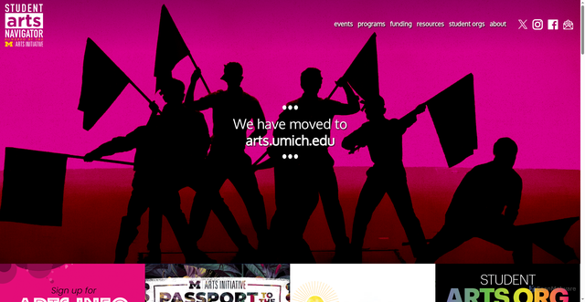 Security scan screenshot of https://www.artsatmichigan.umich.edu