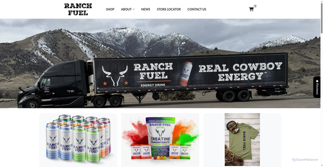 Security scan screenshot of https://ranchfuel.com/