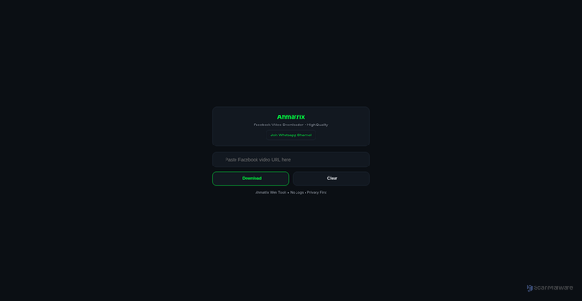 Security scan screenshot of https://fb-videos-downloder-cxkqx4gw6x.edgeone.app/