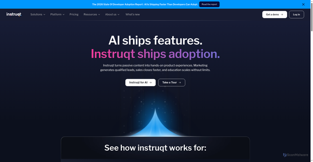 Security scan screenshot of https://instruqt.com