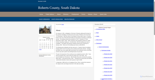Security scan screenshot of https://robertscosd.gov/