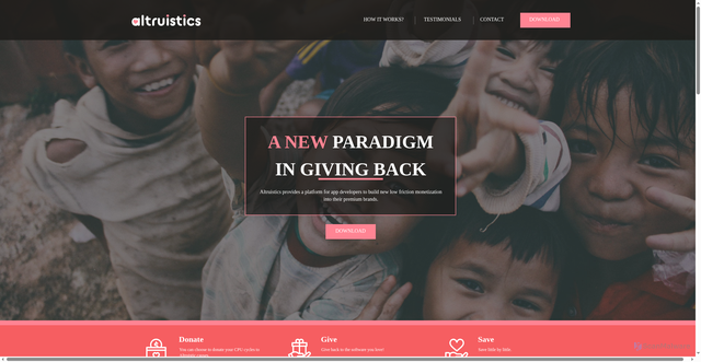 Security scan screenshot of https://altruistics.org