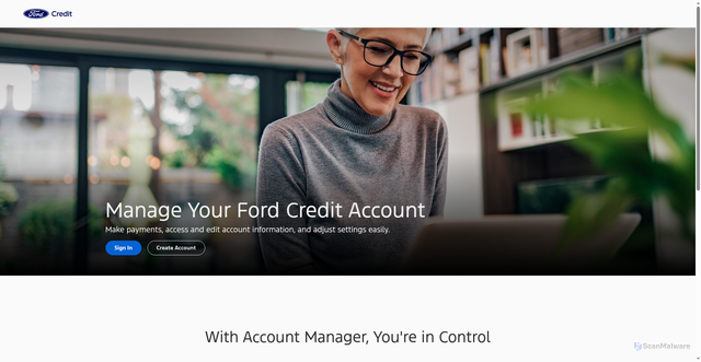 Security scan screenshot of https://accountmanager.ford.com