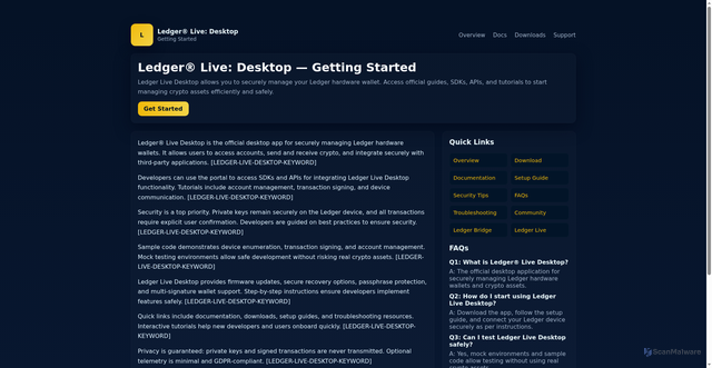 Security scan screenshot of http://ledzr-live-desktop-en.pages.dev/