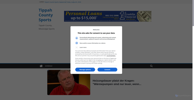 Security scan screenshot of https://tippahsports.com/tippah-county-sports/walnut-basketball-legend-kermit-davis-sr-dies-leaving-lasting-legacy-in-tippah-county-and-mississippi-sports/