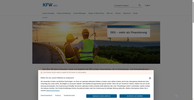 Security scan screenshot of http://www.deginvest.de