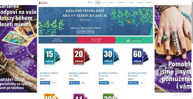 Security scan screenshot of https://nakupnikartarka.cz