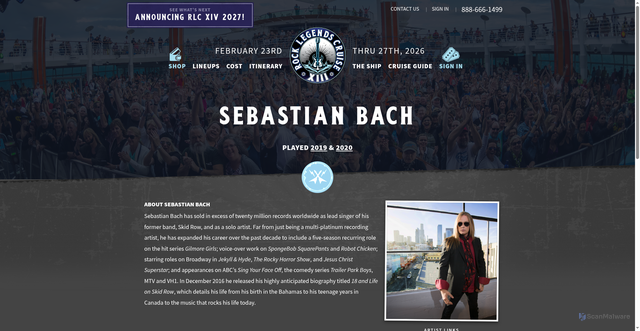 Security scan screenshot of https://rocklegendscruise.com/rlc13/artists/sebastian-bach/