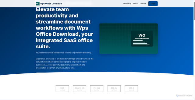 Security scan screenshot of https://wps.co.com/