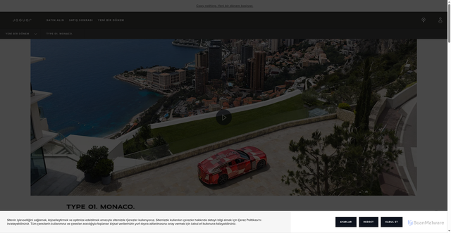 Security scan screenshot of https://www.jaguar.com.tr/copy-nothing/monaco