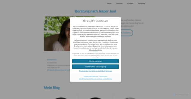 Security scan screenshot of http://tanjagoettmann.de/