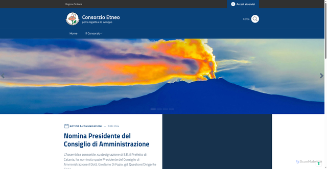 Security scan screenshot of https://www.consorzioetneolegalitaesviluppo.it/