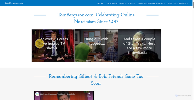 Security scan screenshot of https://tombergeron.com/