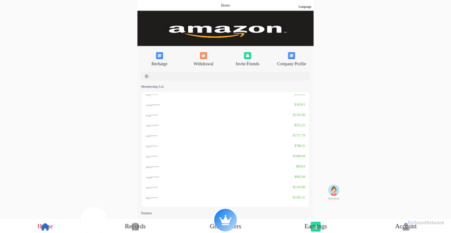 Security scan screenshot of http://amazouun.com/h5