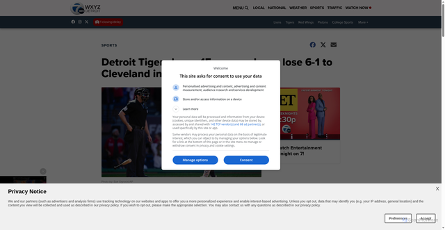 Security scan screenshot of https://www.wxyz.com/sports/detroit-tigers-leave-15-men-on-base-lose-6-1-to-cleveland-in-game-2-of-al-wild-card