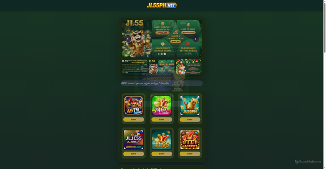 Security scan screenshot of https://jl55ph.vip/?host=https://gbr96c.com?ch=64284