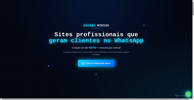 Security scan screenshot of https://savanamidias.com.br/
