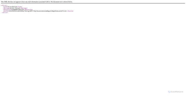 Security scan screenshot of https://aaui-879784980514.s3.us-east-2.amazonaws.com